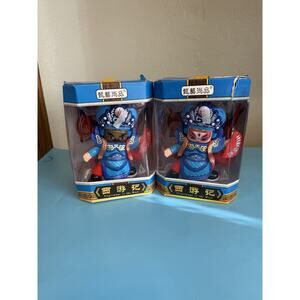 Sichaun Opera Face Changing Doll Figure Set of 2 Lot #1 NIB
